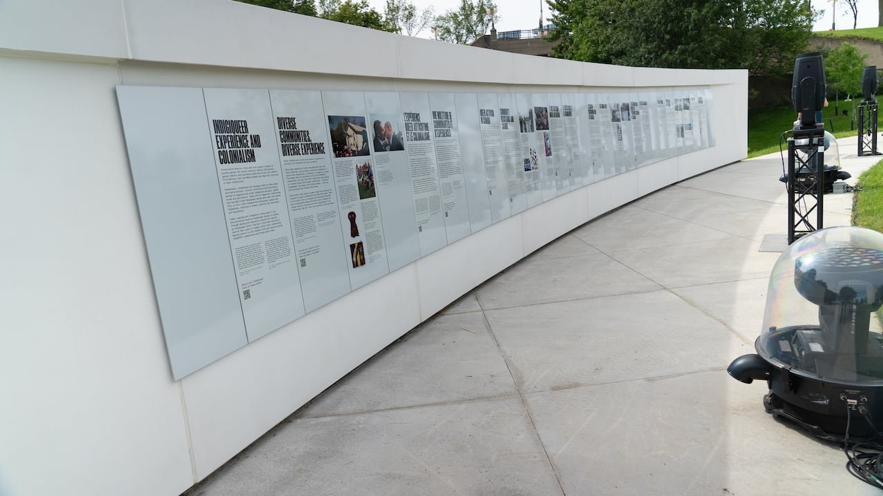 default-58 a large grey wall with text